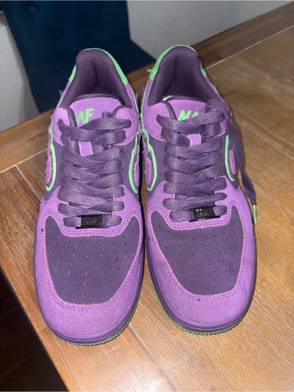 Women’s Purple and Green Casual Sneakers